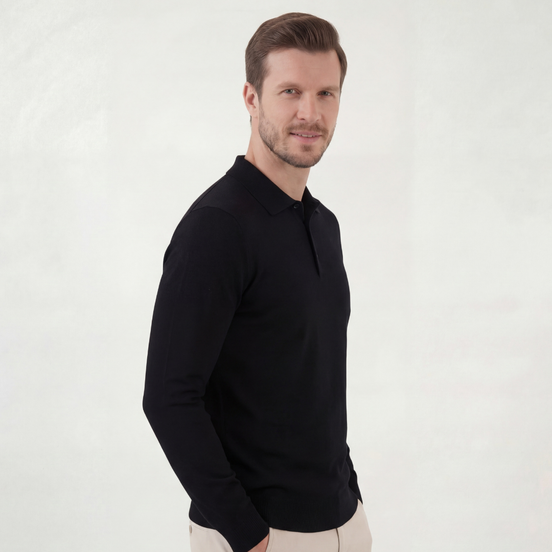 Black Classic Polo Shirt