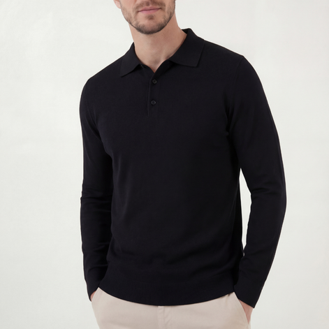 Black Classic Polo Shirt