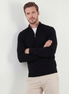 Black Half-Zip Sweater