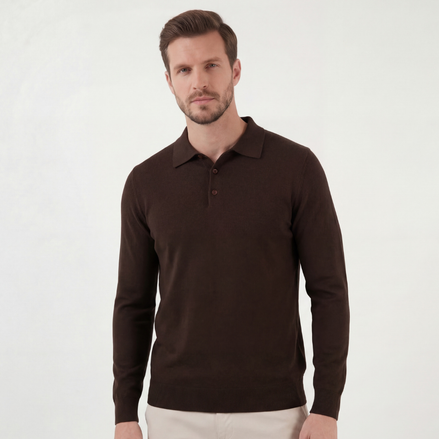 Brown Classic Polo Shirt