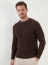 Brown English Rib Crewneck