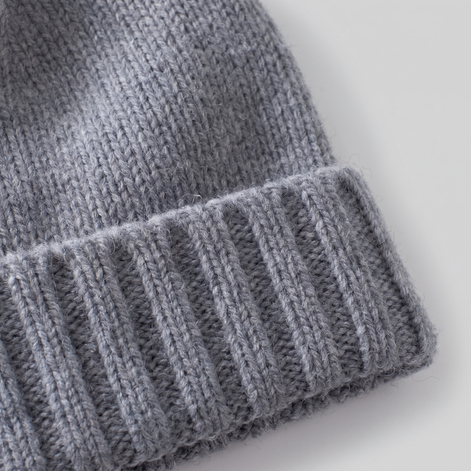 Cashmere Ribbed Beanie