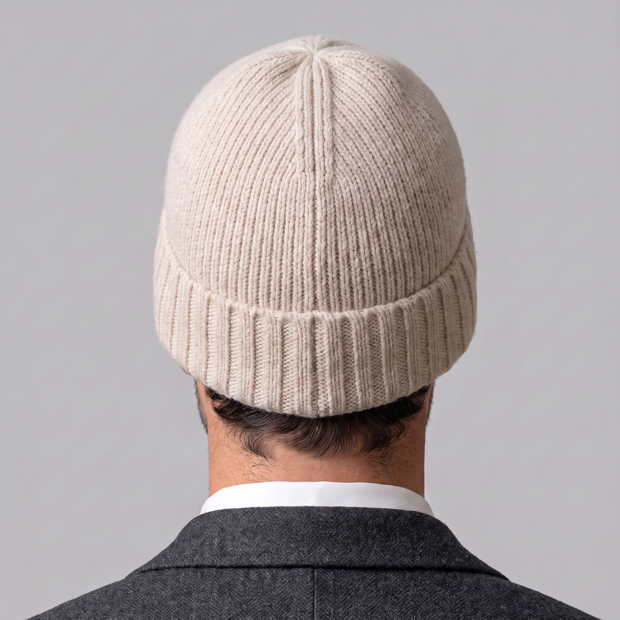 Cashmere Ribbed Beanie