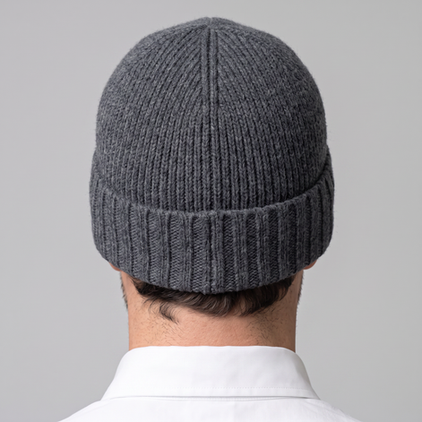 Cashmere Ribbed Beanie