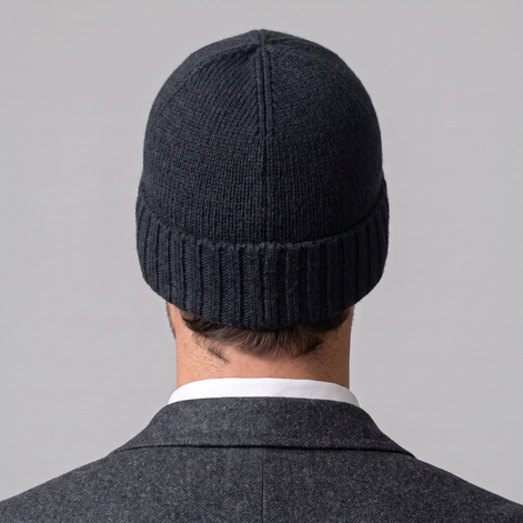 Cashmere Ribbed Beanie