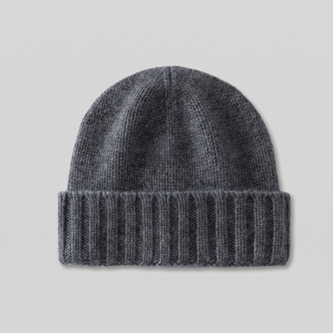 Cashmere Ribbed Beanie