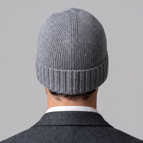 Cashmere Ribbed Beanie