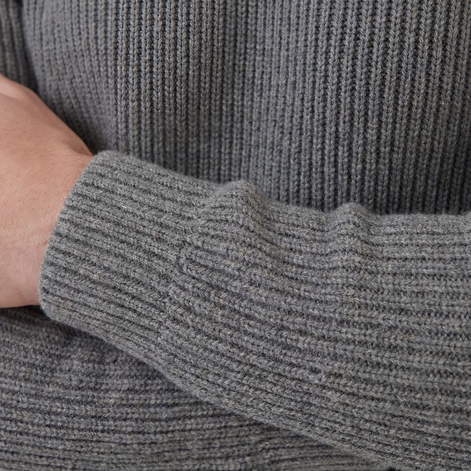 Grey English Rib Crewneck