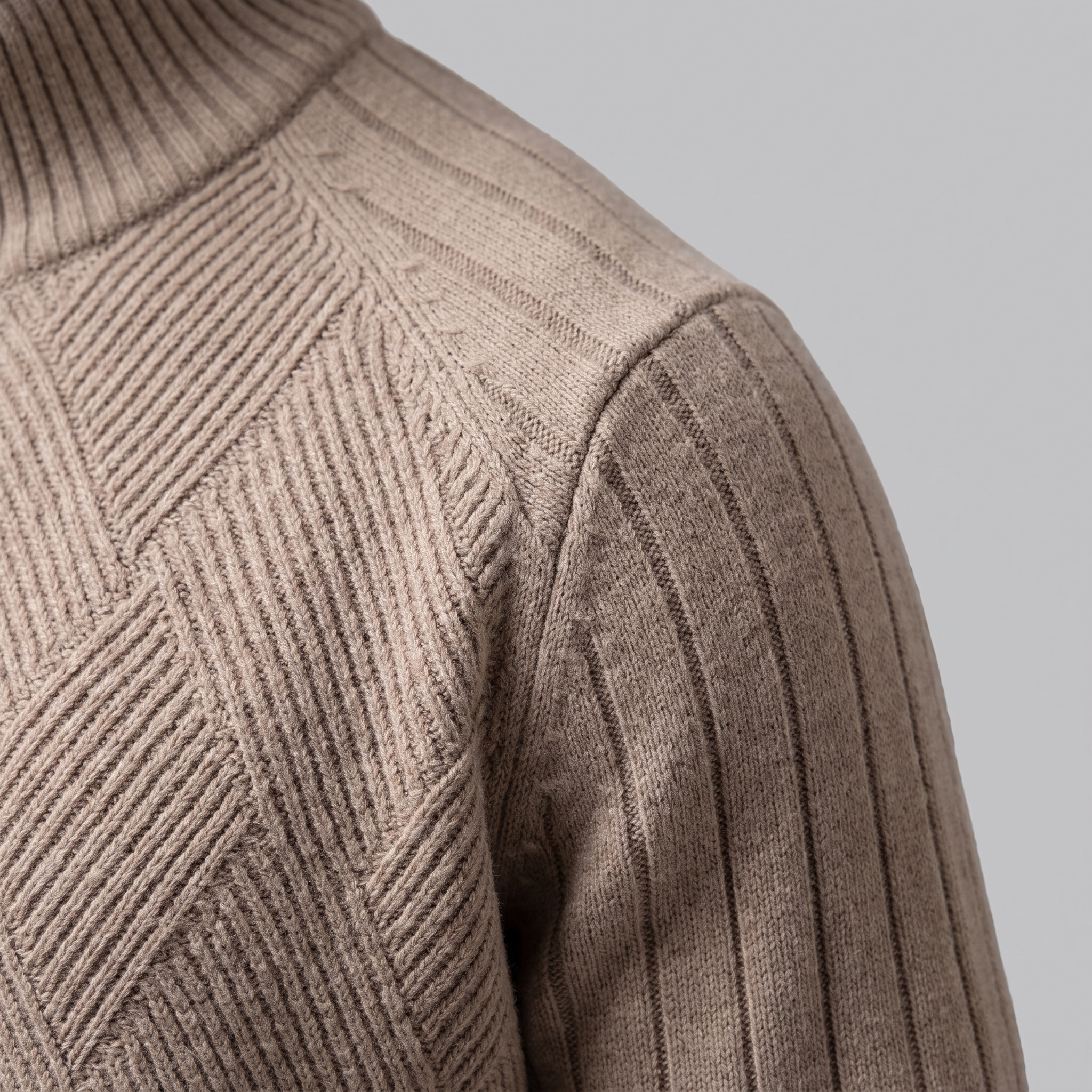 Men's Diamond Knit Full-Zip Cardigan