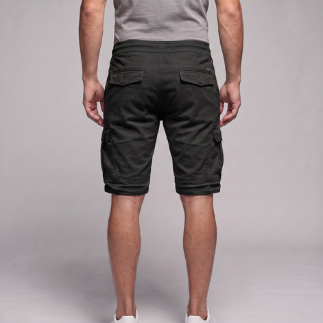 Men's Cargo Shorts with Drawstring and Pockets