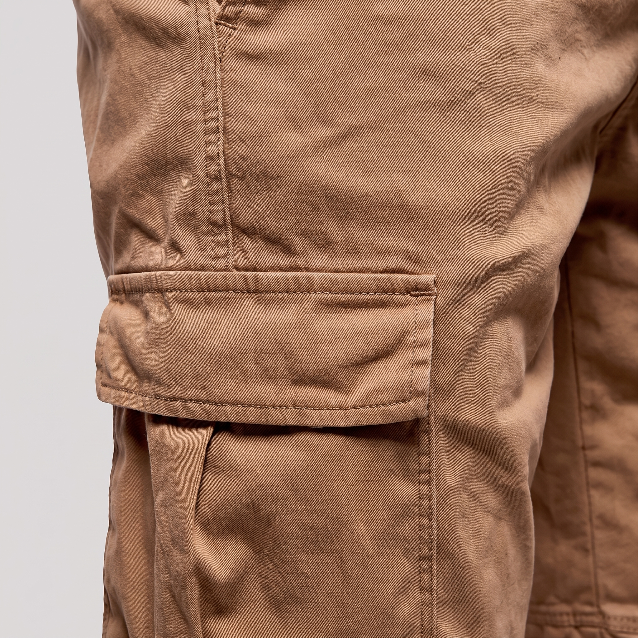 Men's Cargo Shorts with Drawstring and Pockets