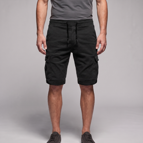 Men's Cargo Shorts with Drawstring and Pockets