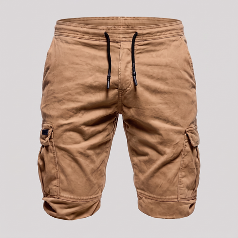 Men's Cargo Shorts with Drawstring and Pockets