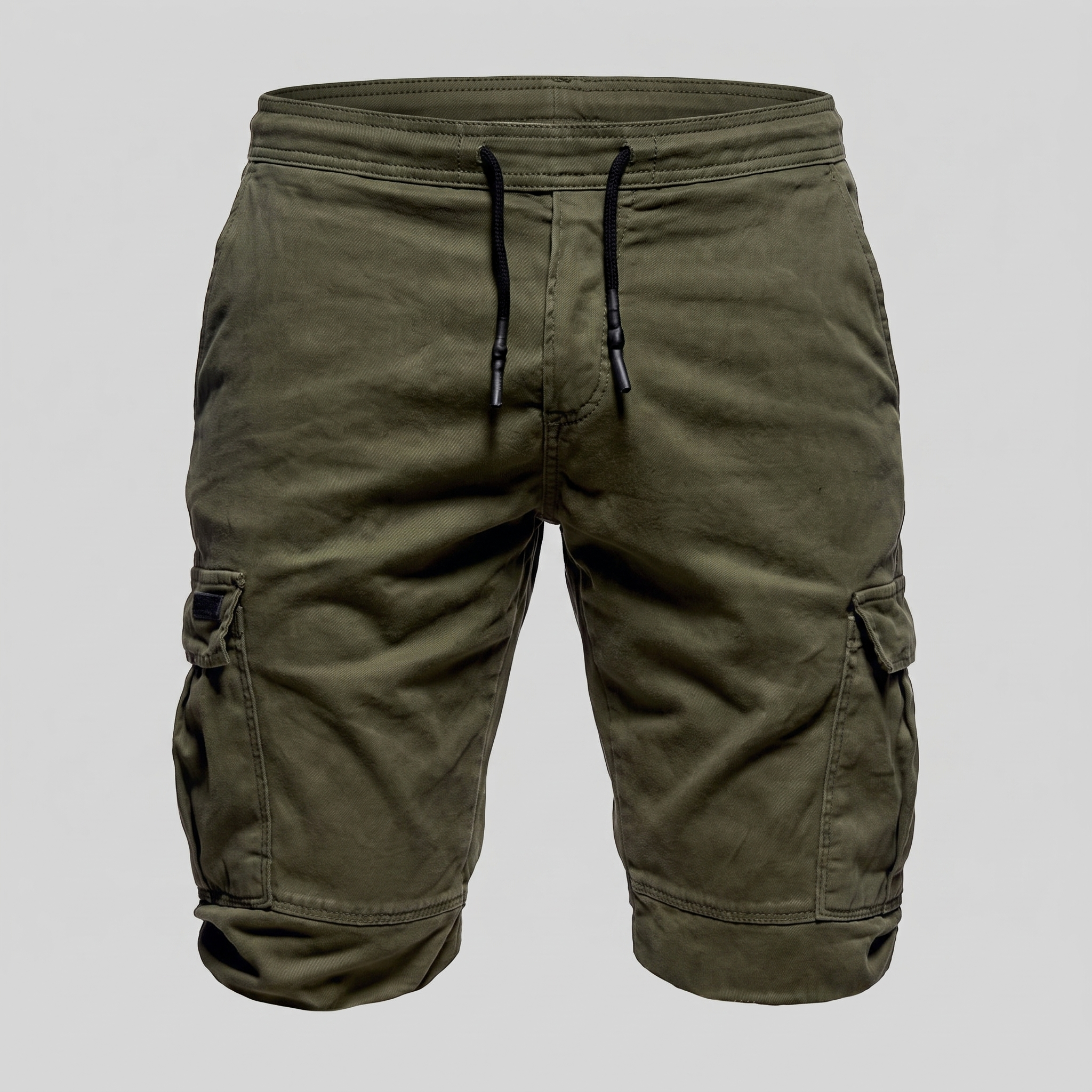 Men's Cargo Shorts with Drawstring and Pockets