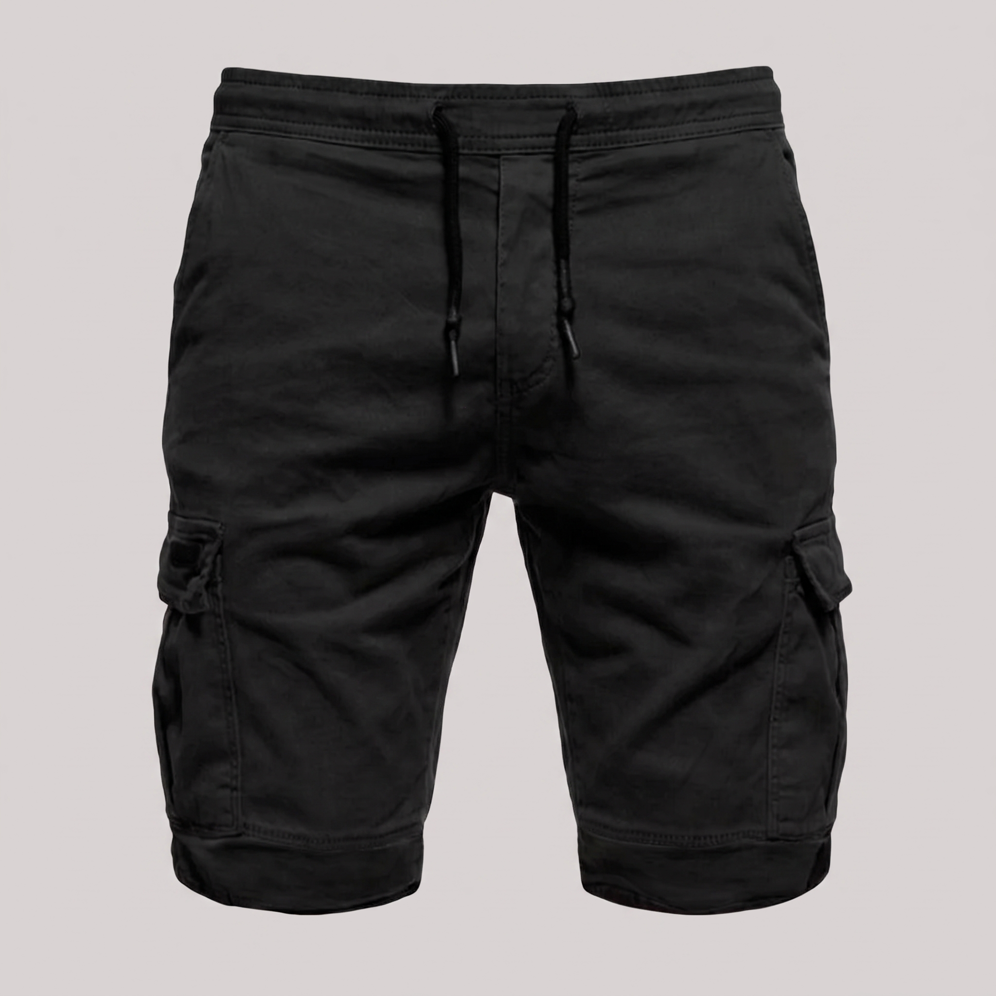 Men's Cargo Shorts with Drawstring and Pockets