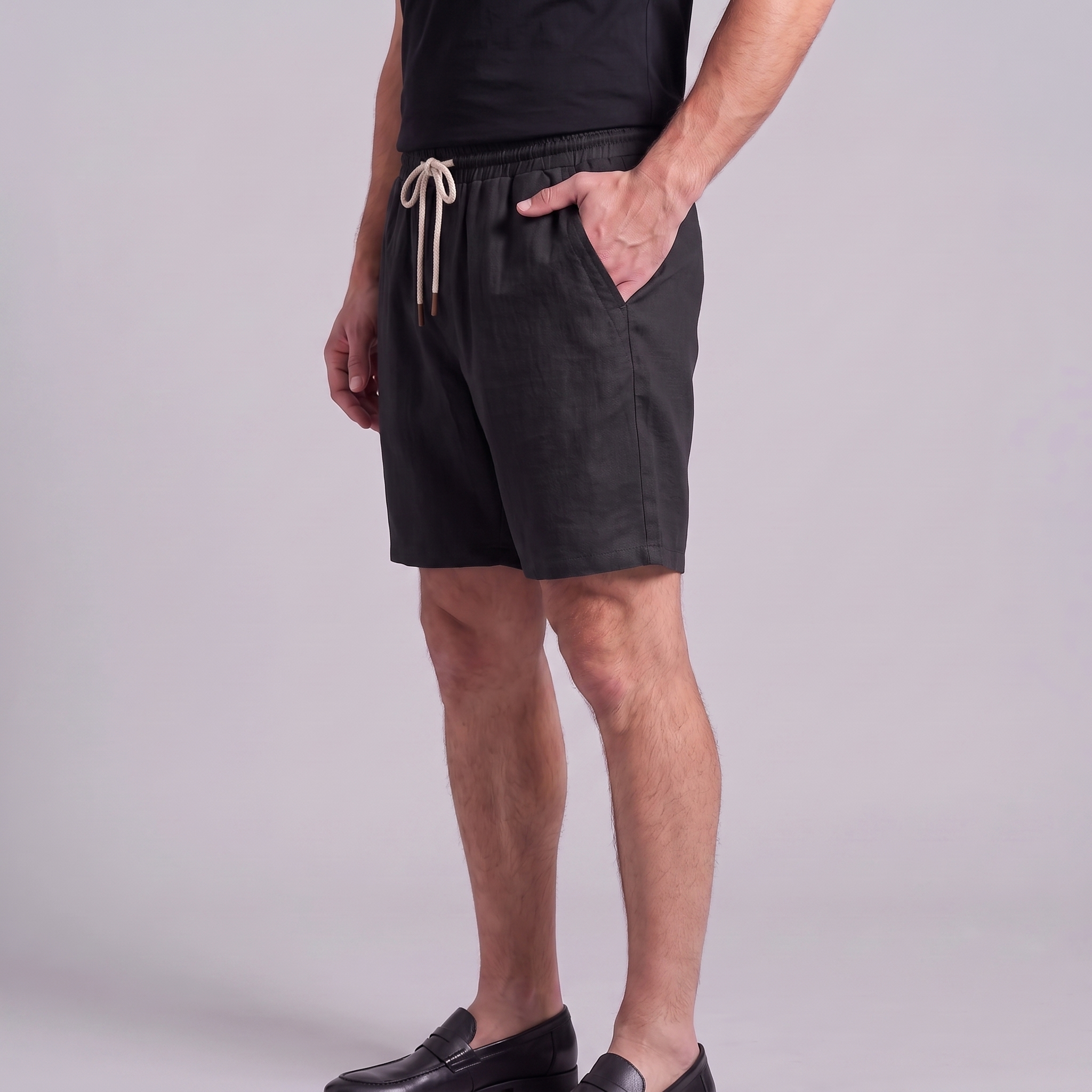 Men's Casual Drawstring Jogger Shorts