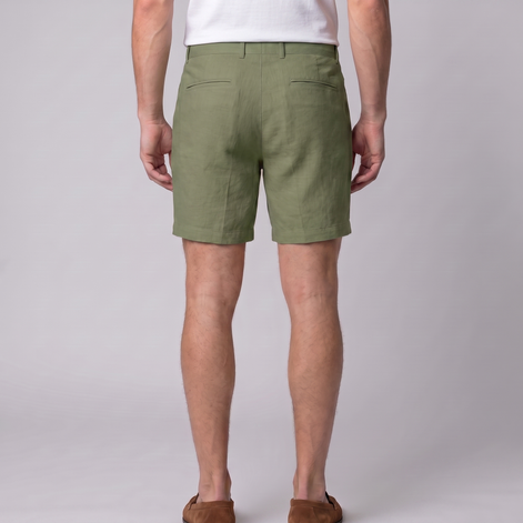 Men's Classic Linen Shorts with Pockets