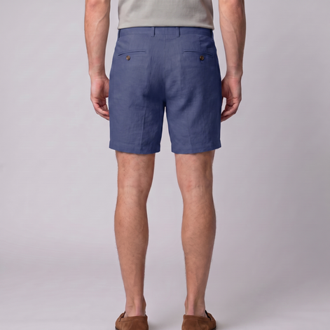 Men's Classic Linen Shorts with Pockets