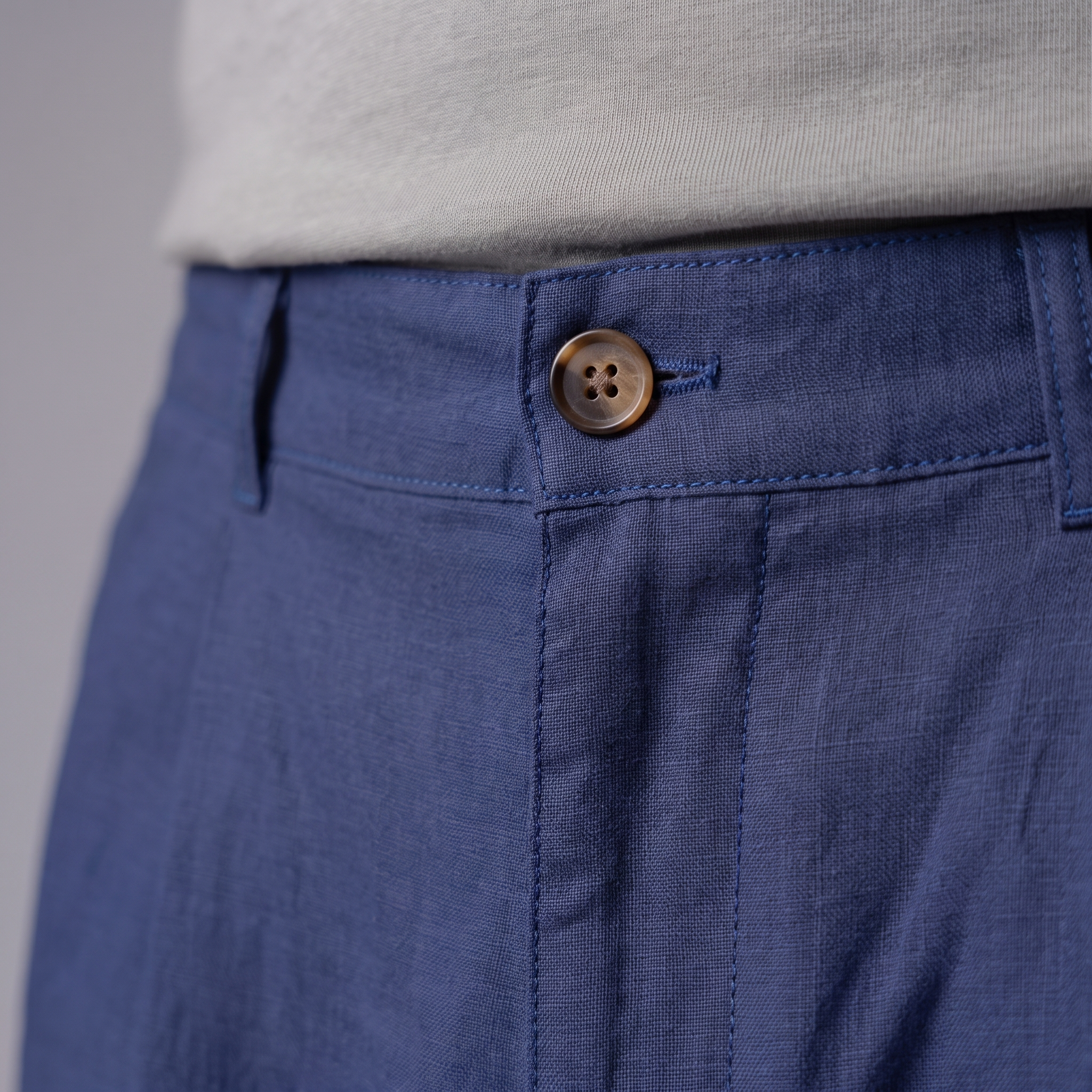 Men's Classic Linen Shorts with Pockets