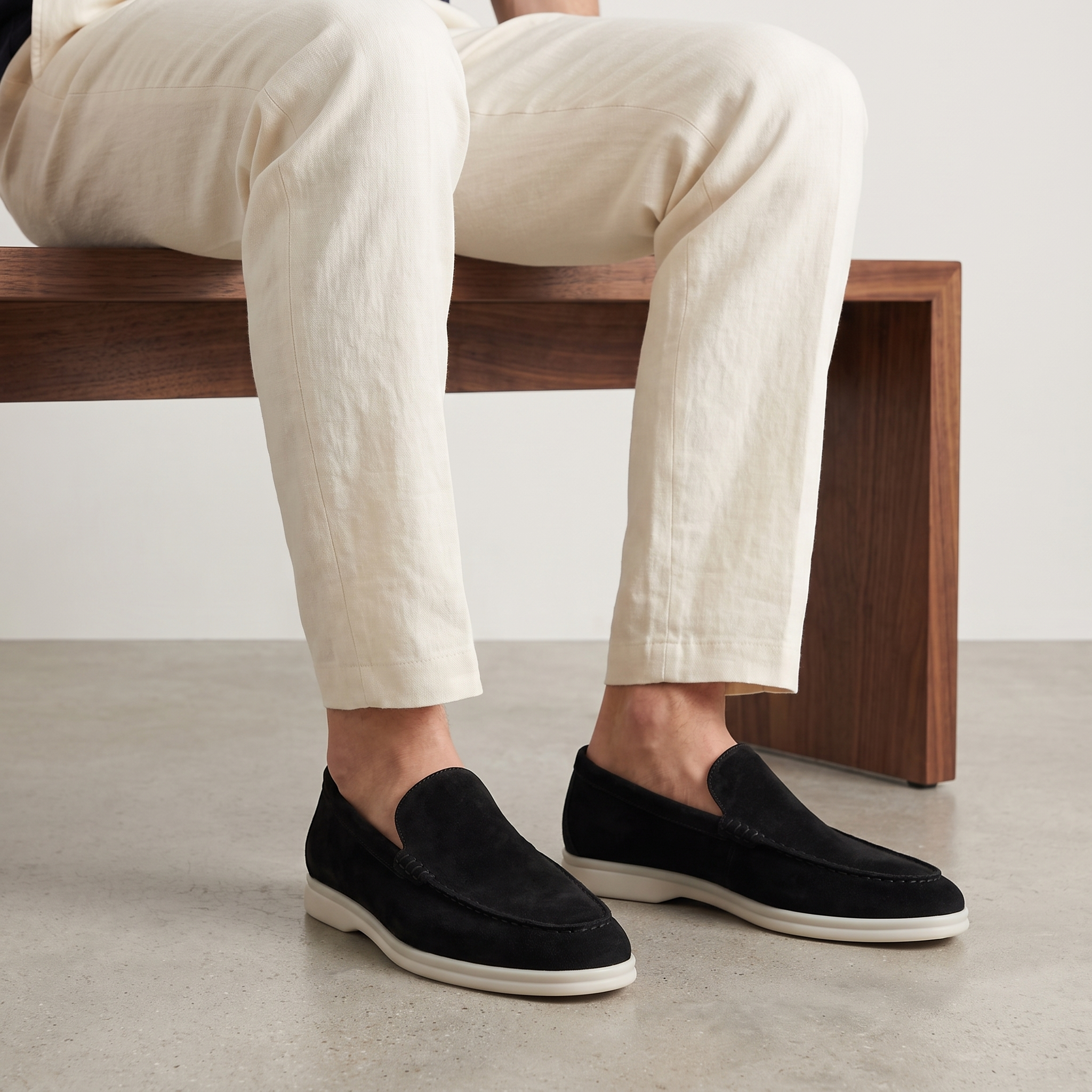 Men's Suede Slip-On Loafers