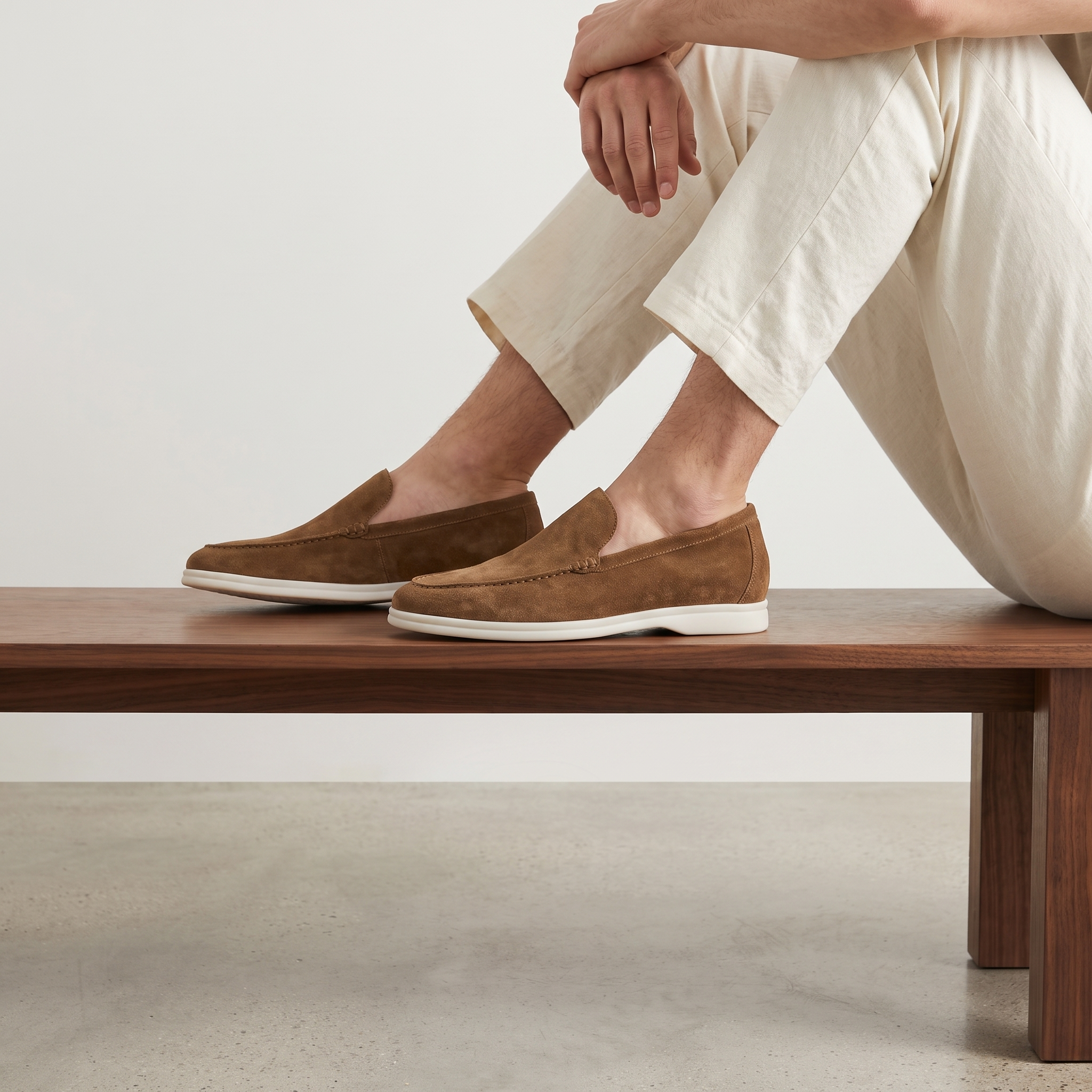 Men's Suede Slip-On Loafers
