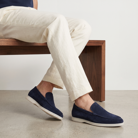 Men's Suede Slip-On Loafers