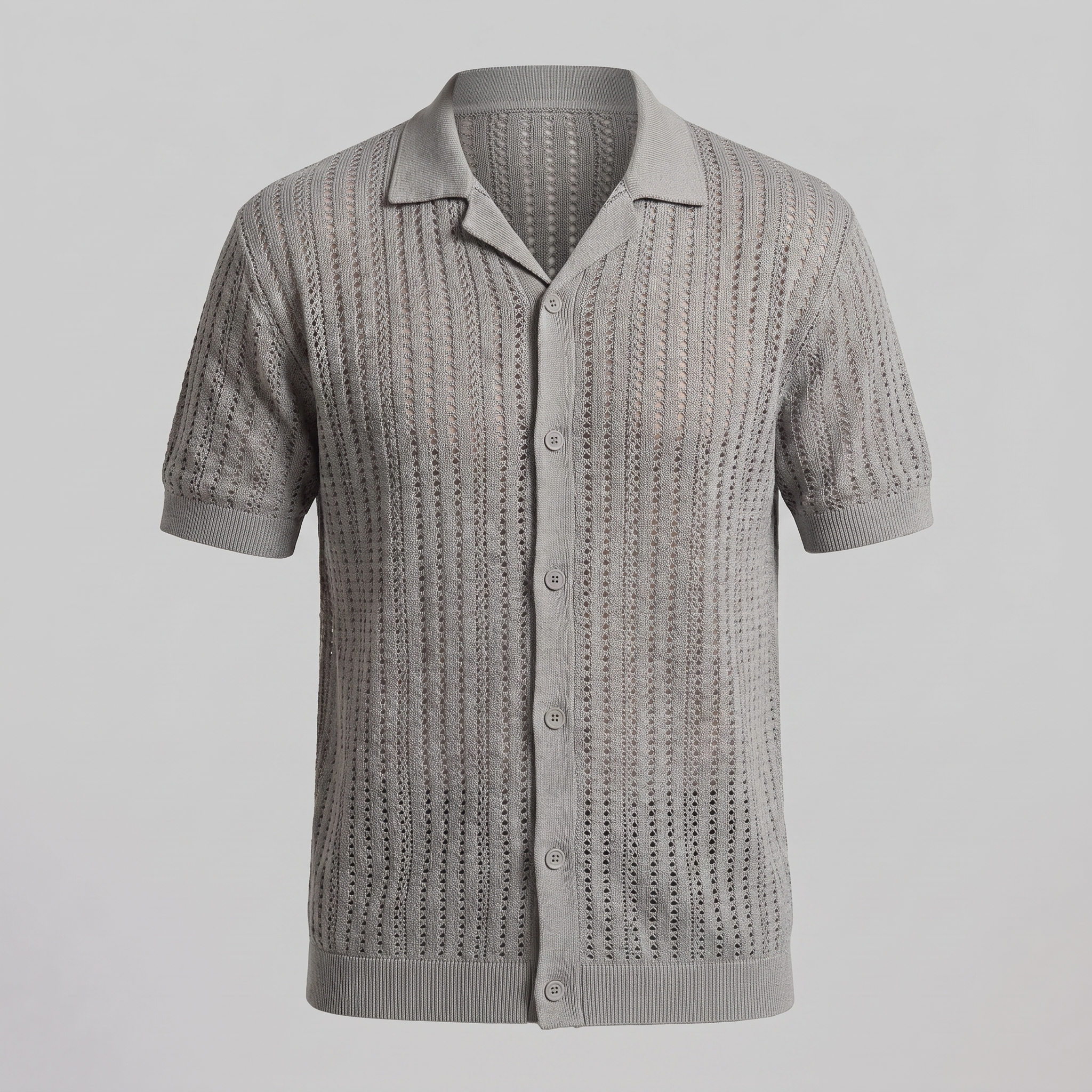 Men's Airy Knit Casual Summer Shirt