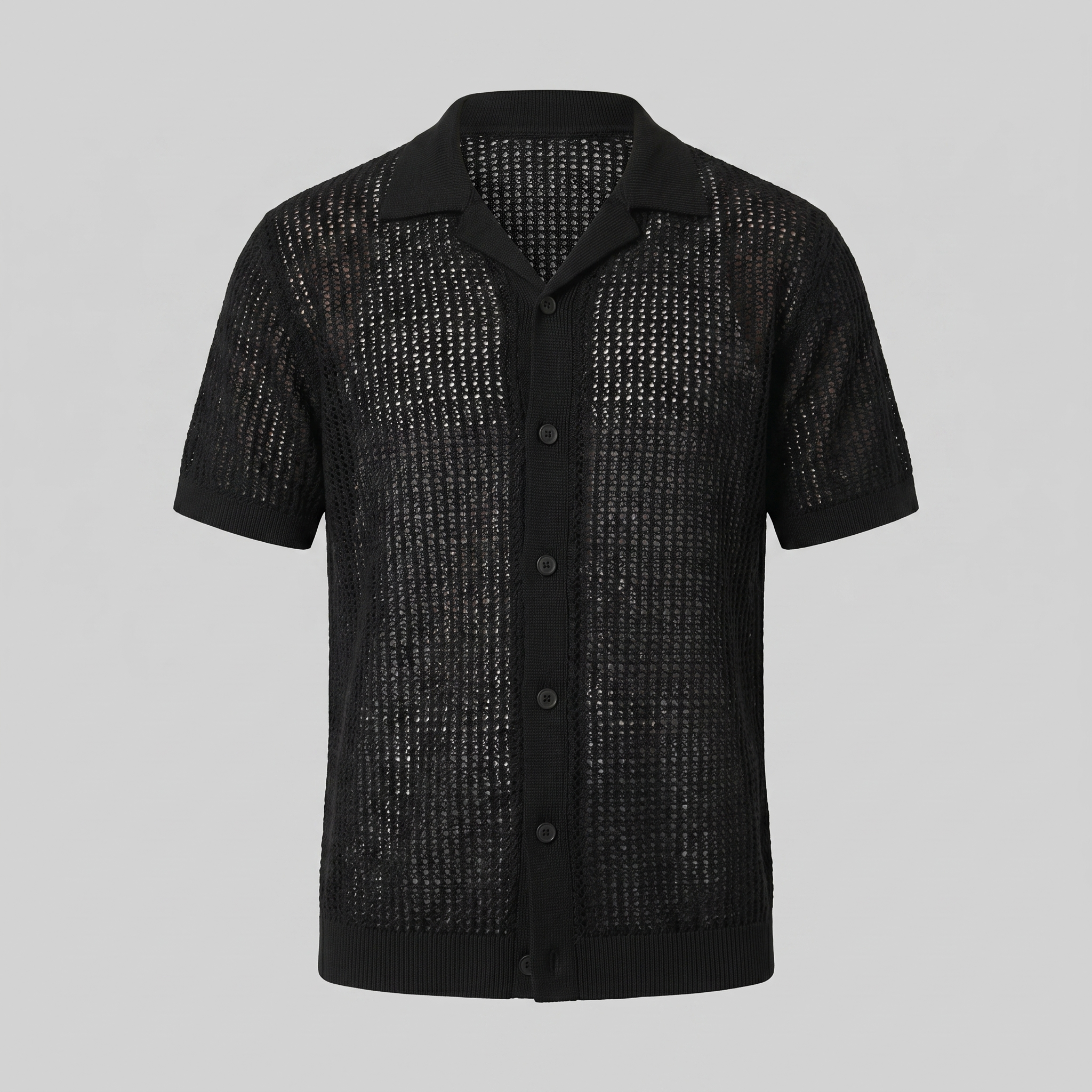 Men's Airy Knit Casual Summer Shirt