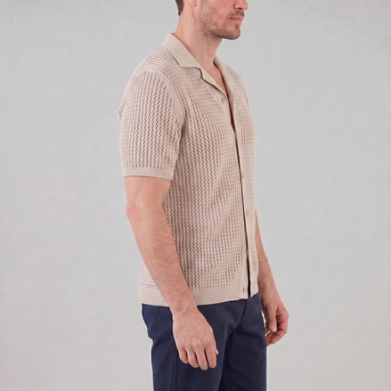 Men's Airy Knit Casual Summer Shirt