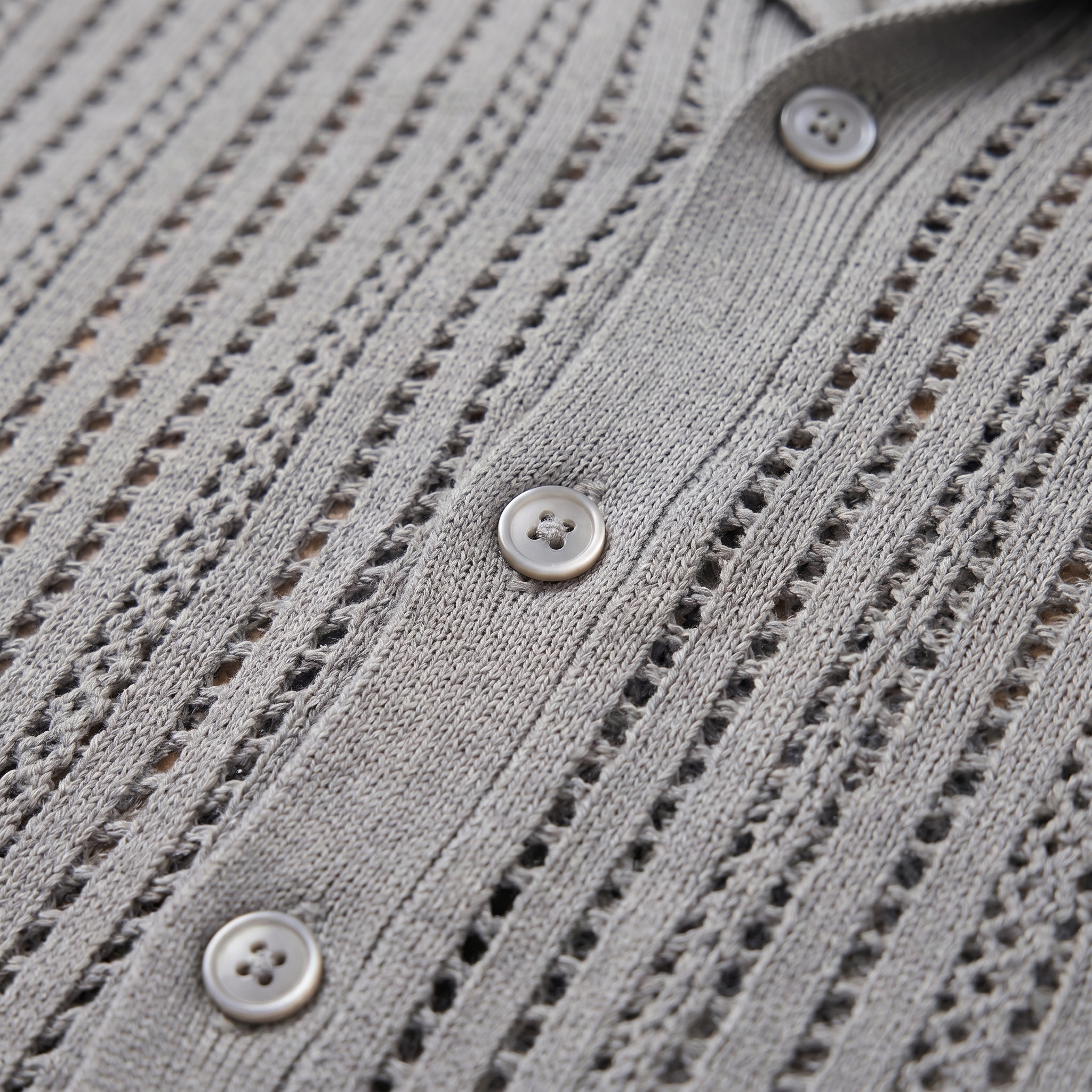 Men's Airy Knit Casual Summer Shirt