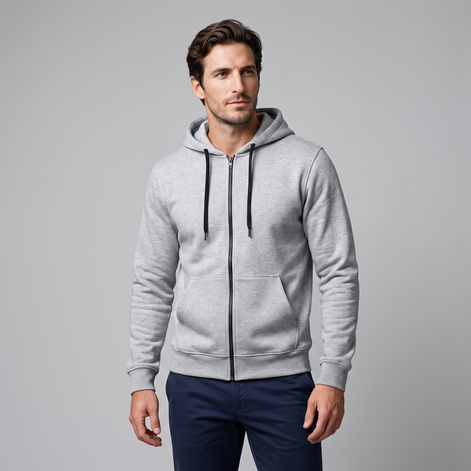 Men's Autumn Fleece Hoodie Vest