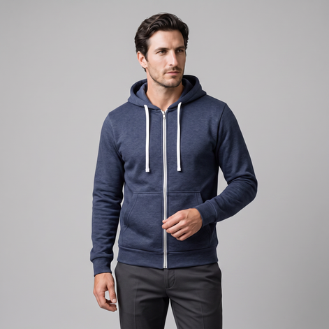 Men's Autumn Fleece Hoodie Vest