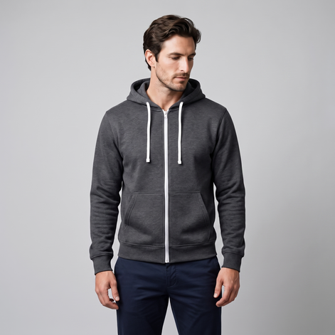 Men's Autumn Fleece Hoodie Vest