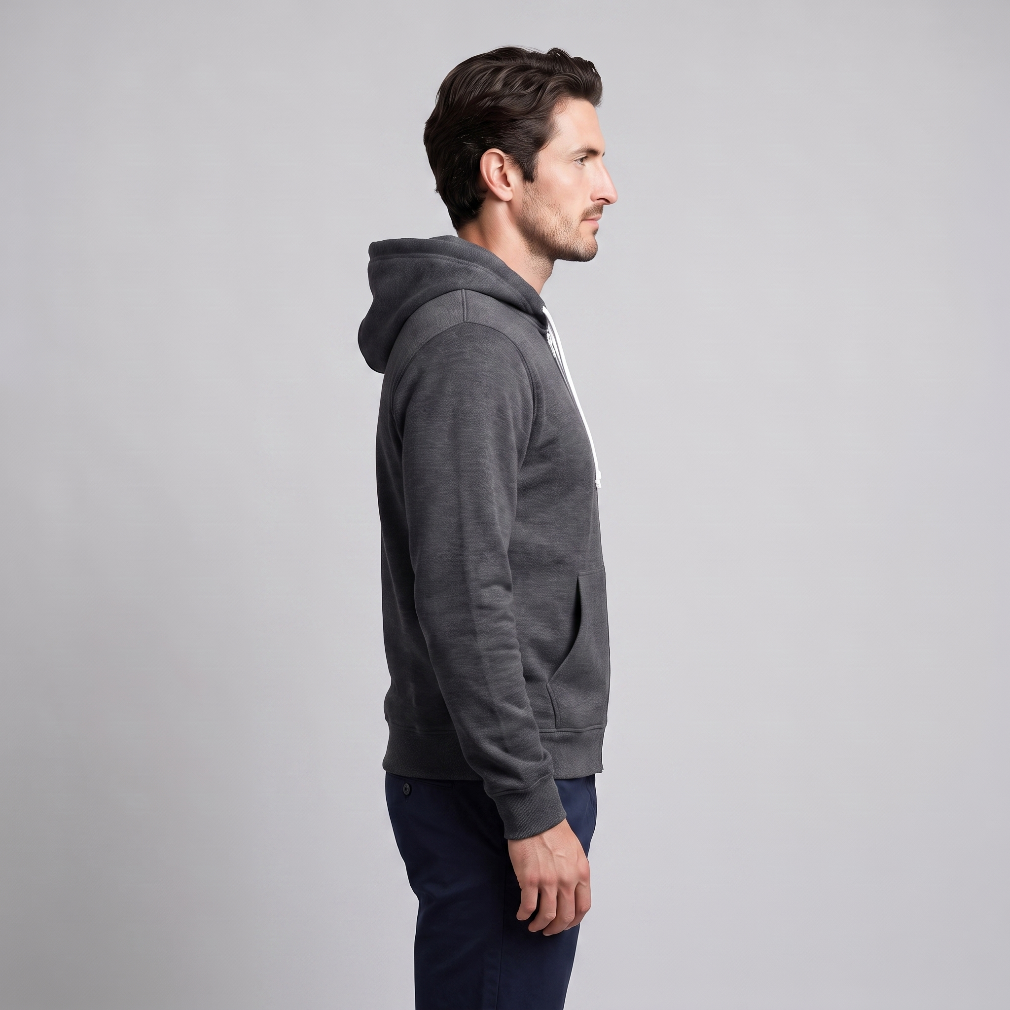 Men's Autumn Fleece Hoodie Vest