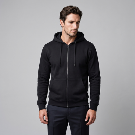 Men's Autumn Fleece Hoodie Vest