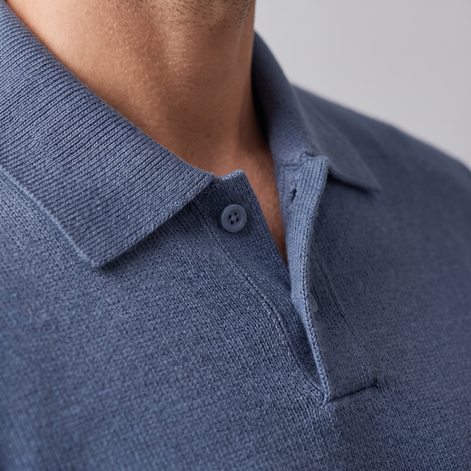Men's Autumn Long Sleeved Polo Sweater