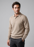 Men's Autumn Long Sleeved Polo Sweater