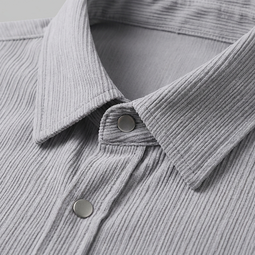 Men's Autumn Textured Long Sleeve Shirt