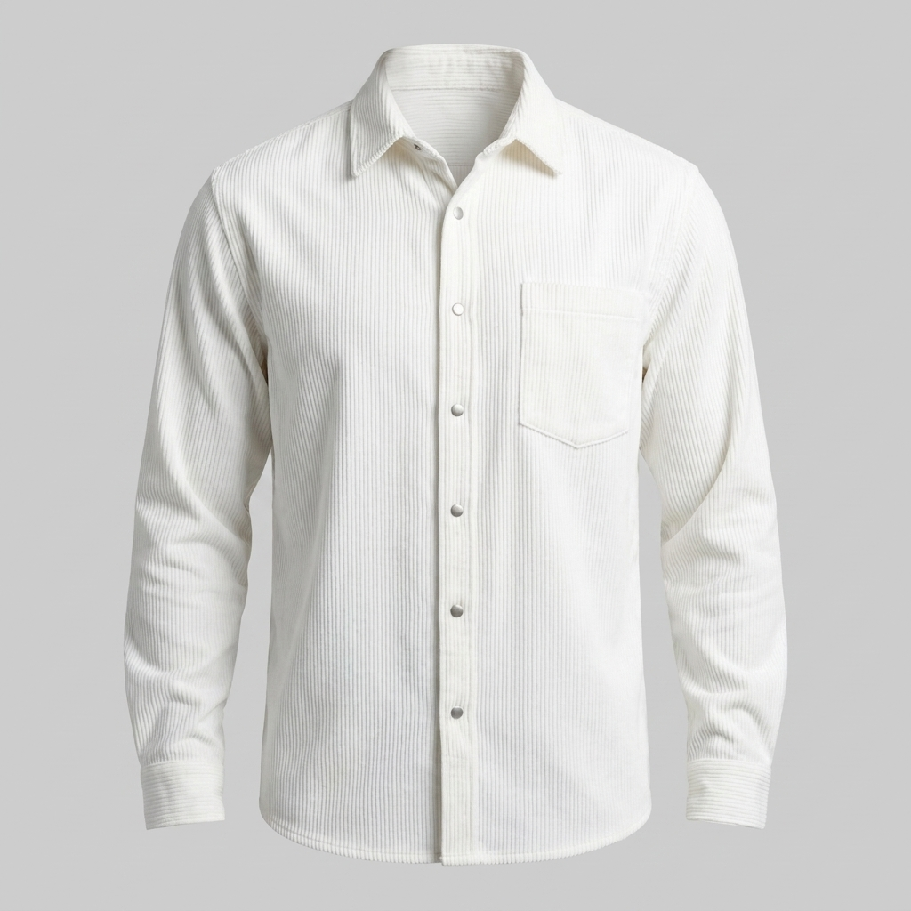 Men's Autumn Textured Long Sleeve Shirt