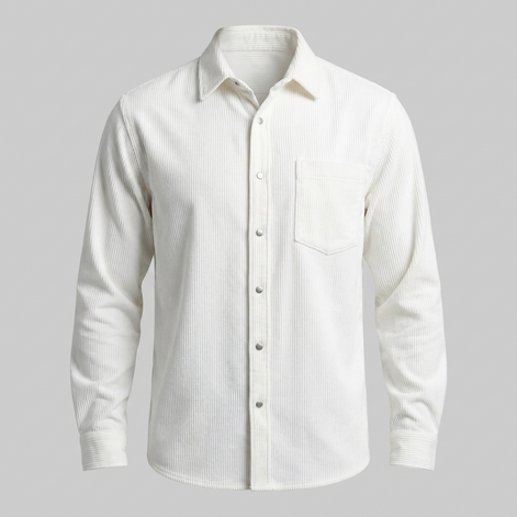 Men's Autumn Textured Long Sleeve Shirt