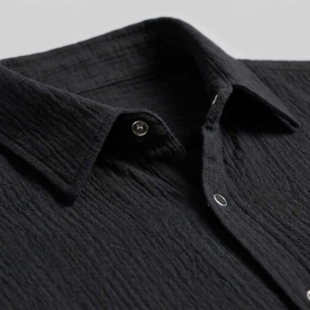 Men's Autumn Textured Long Sleeve Shirt