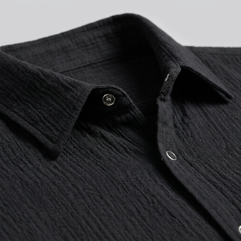 Men's Autumn Textured Long Sleeve Shirt