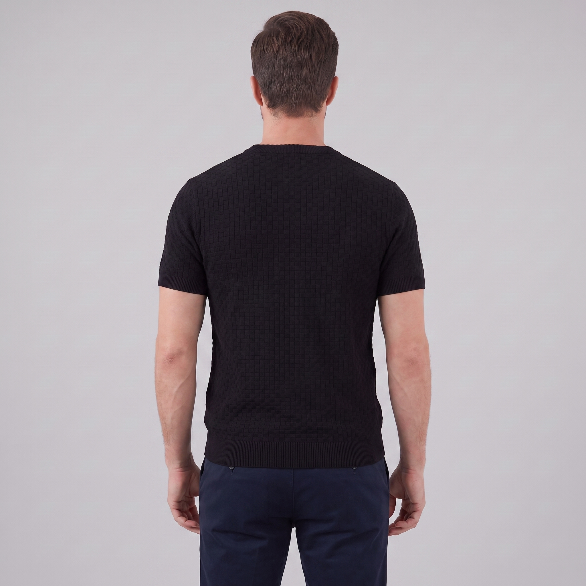 Men's Basket Weave Knit T-Shirt