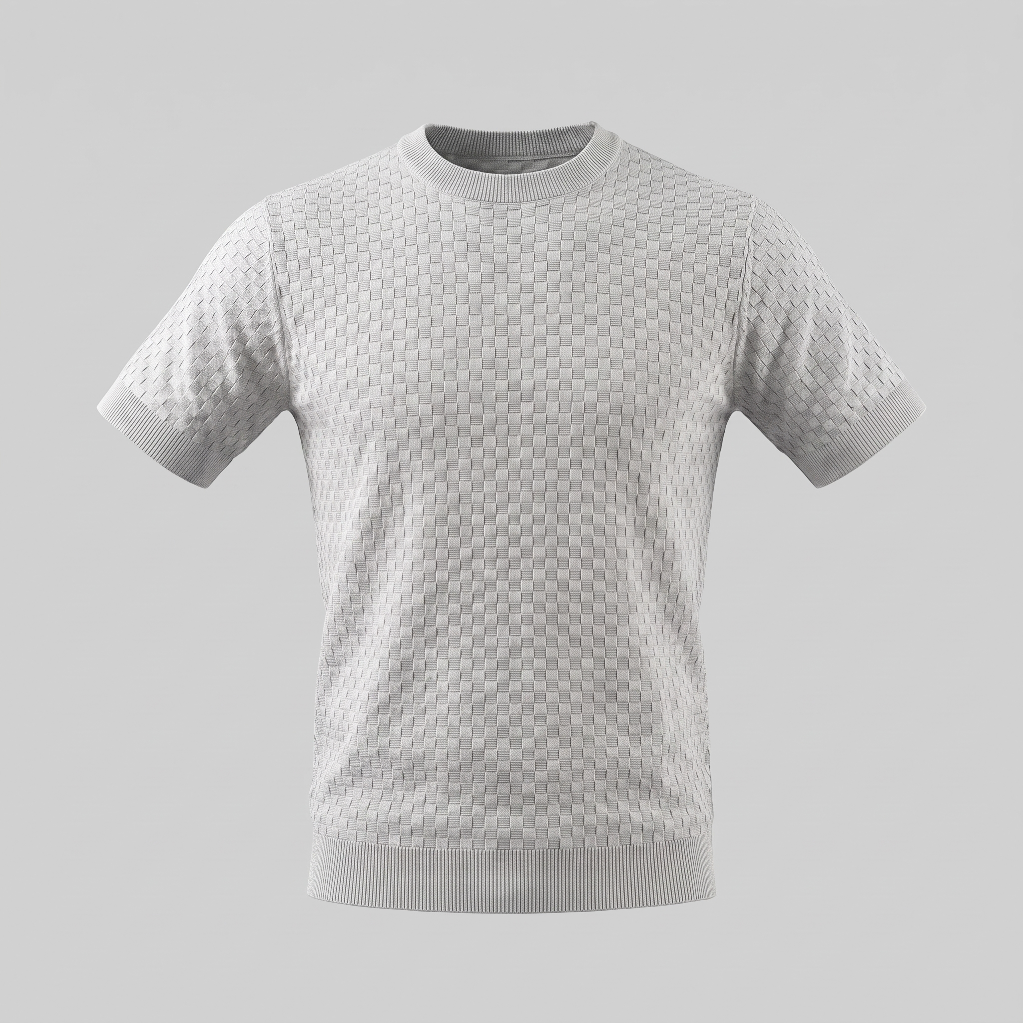 Men's Basket Weave Knit T-Shirt