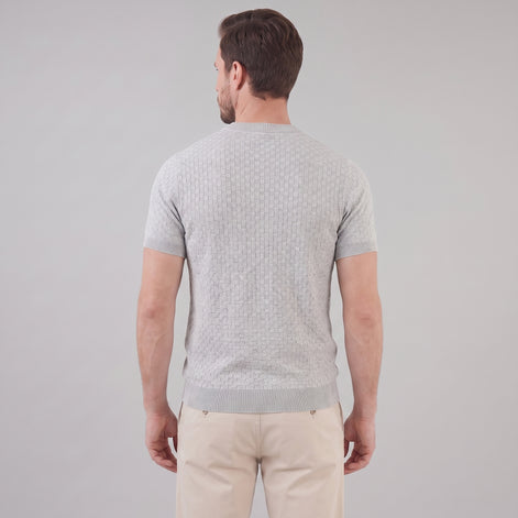 Men's Basket Weave Knit T-Shirt