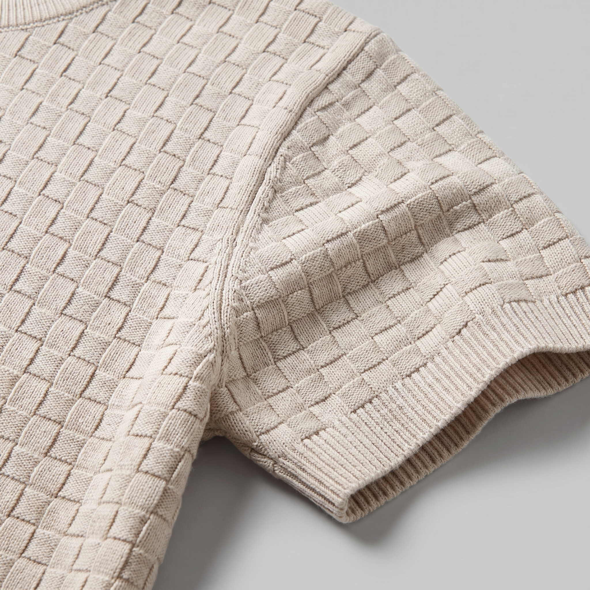 Men's Basket Weave Knit T-Shirt
