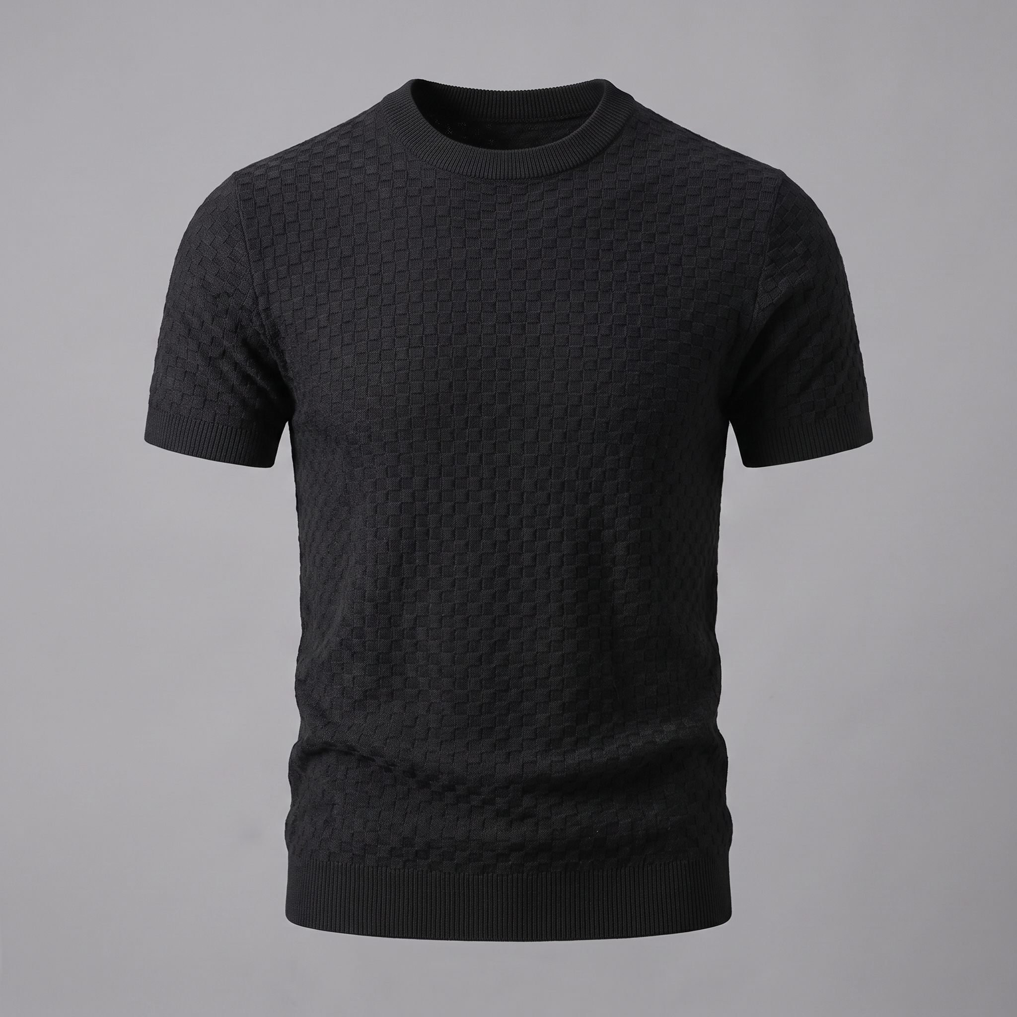 Men's Basket Weave Knit T-Shirt