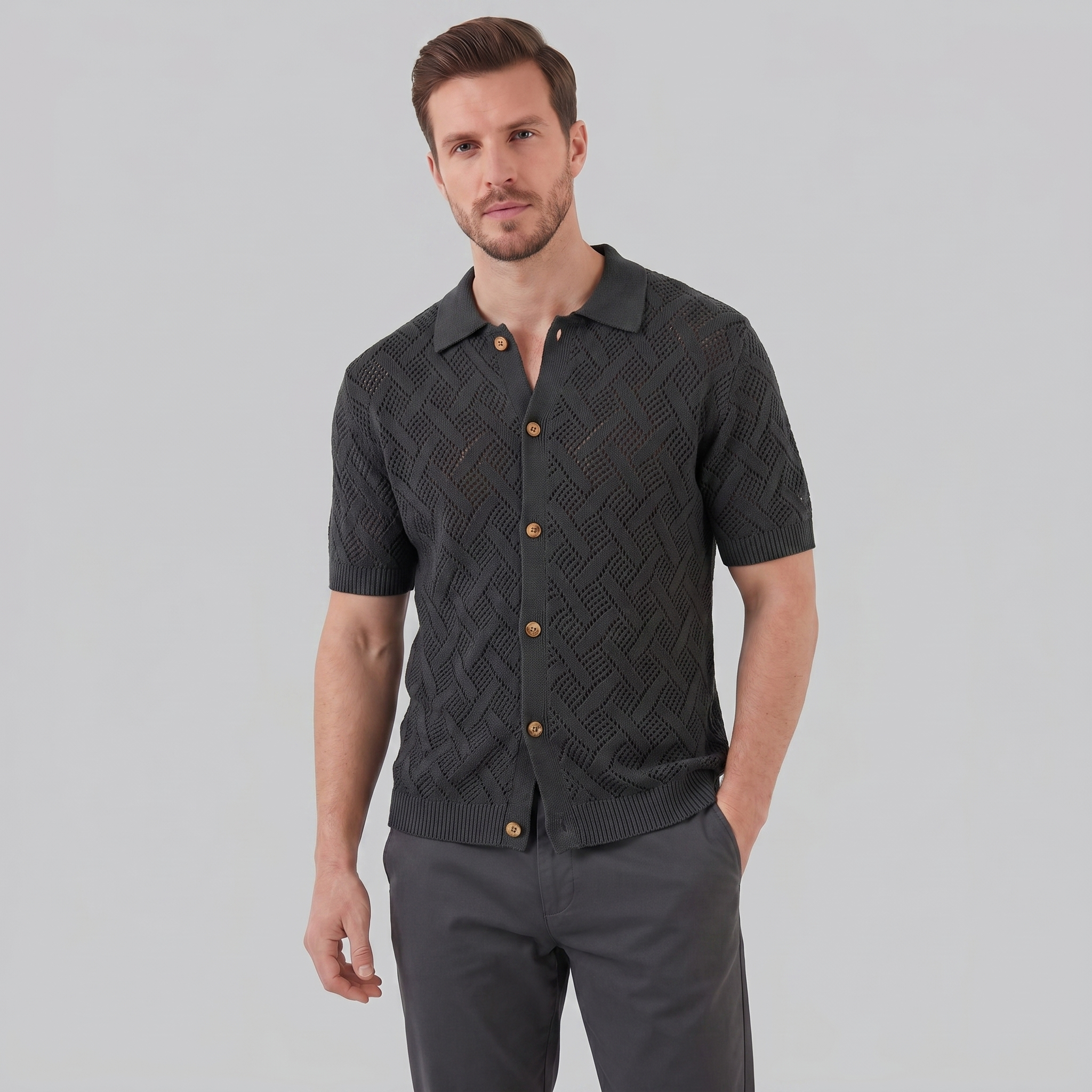 Men's Beach Polo Summer Shirt