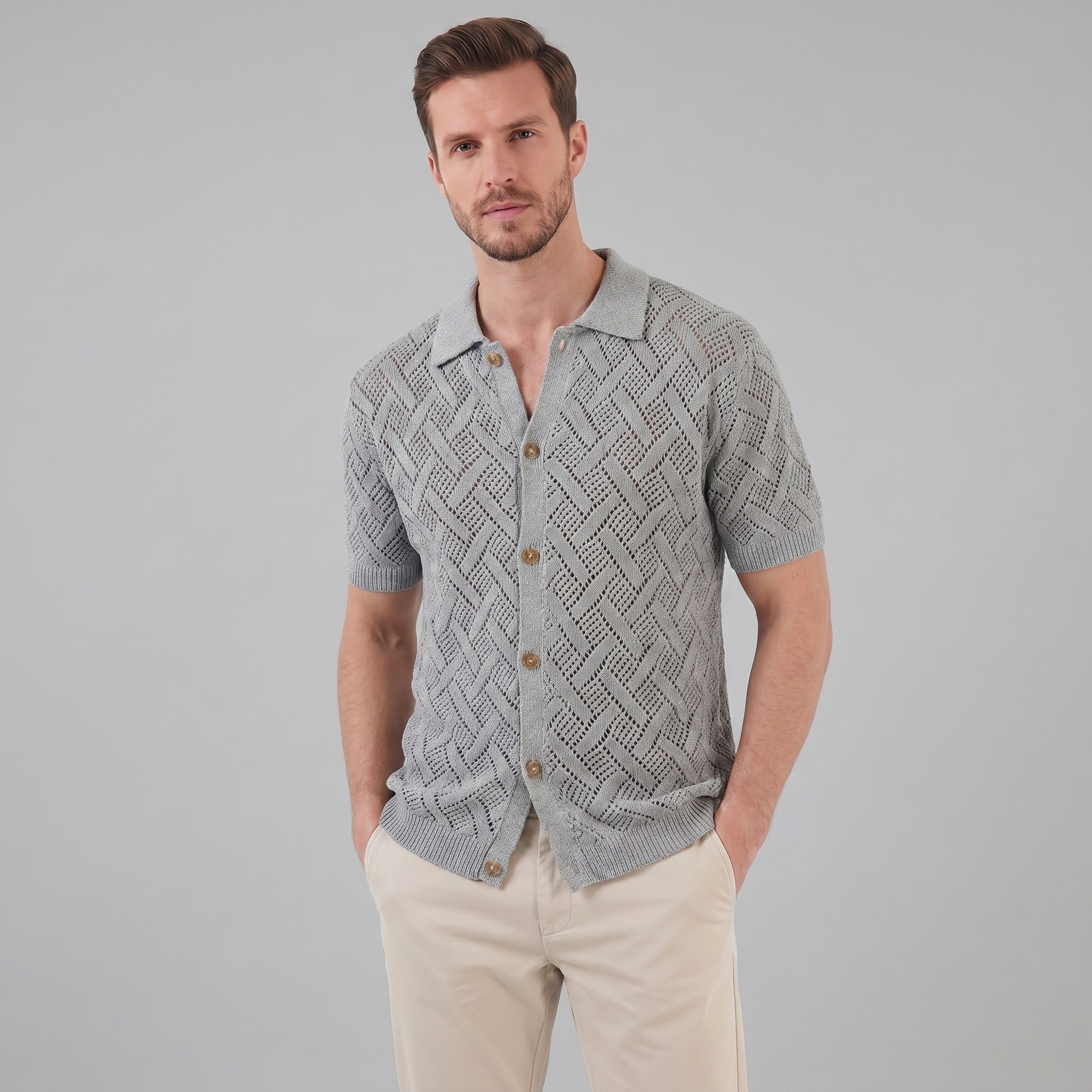 Men's Beach Polo Summer Shirt