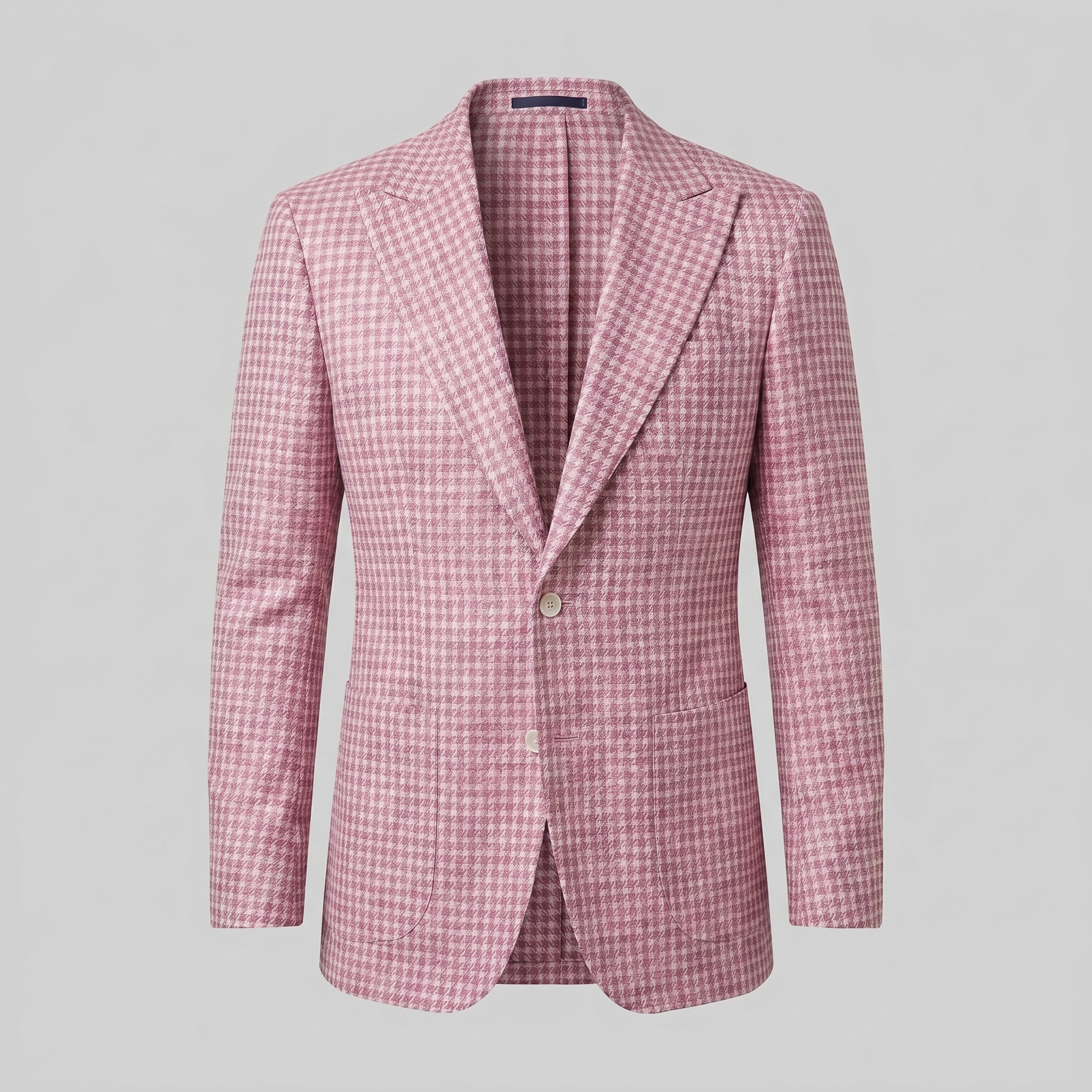 Men's Houndstooth Blazer Jacket for Smart Casual and Formal Wear
